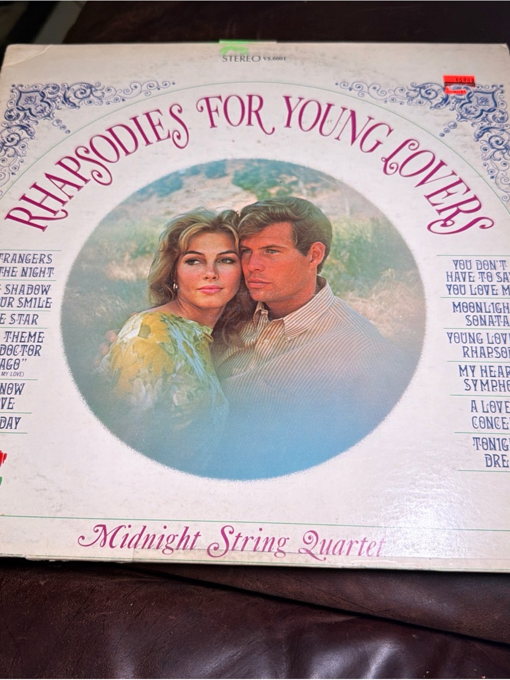 Rhapsodies for Young Lovers - Midnight String Quartet (Vintage Album Cover)